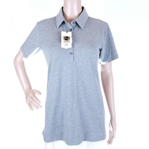 Noble Outfitters Women Top Polo Gray Size M - NWT
